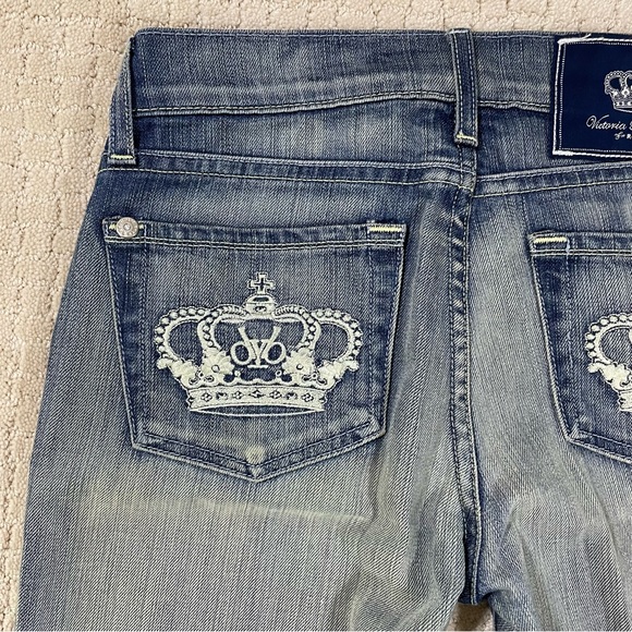 Victoria Beckham for Rock Republic Y2K VTG Bootleg Jeans Women’s Size 25 - Picture 2 of 10